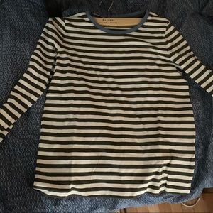 NWOT MADEWELL STRIPED LONG SLEEVE SHIRT